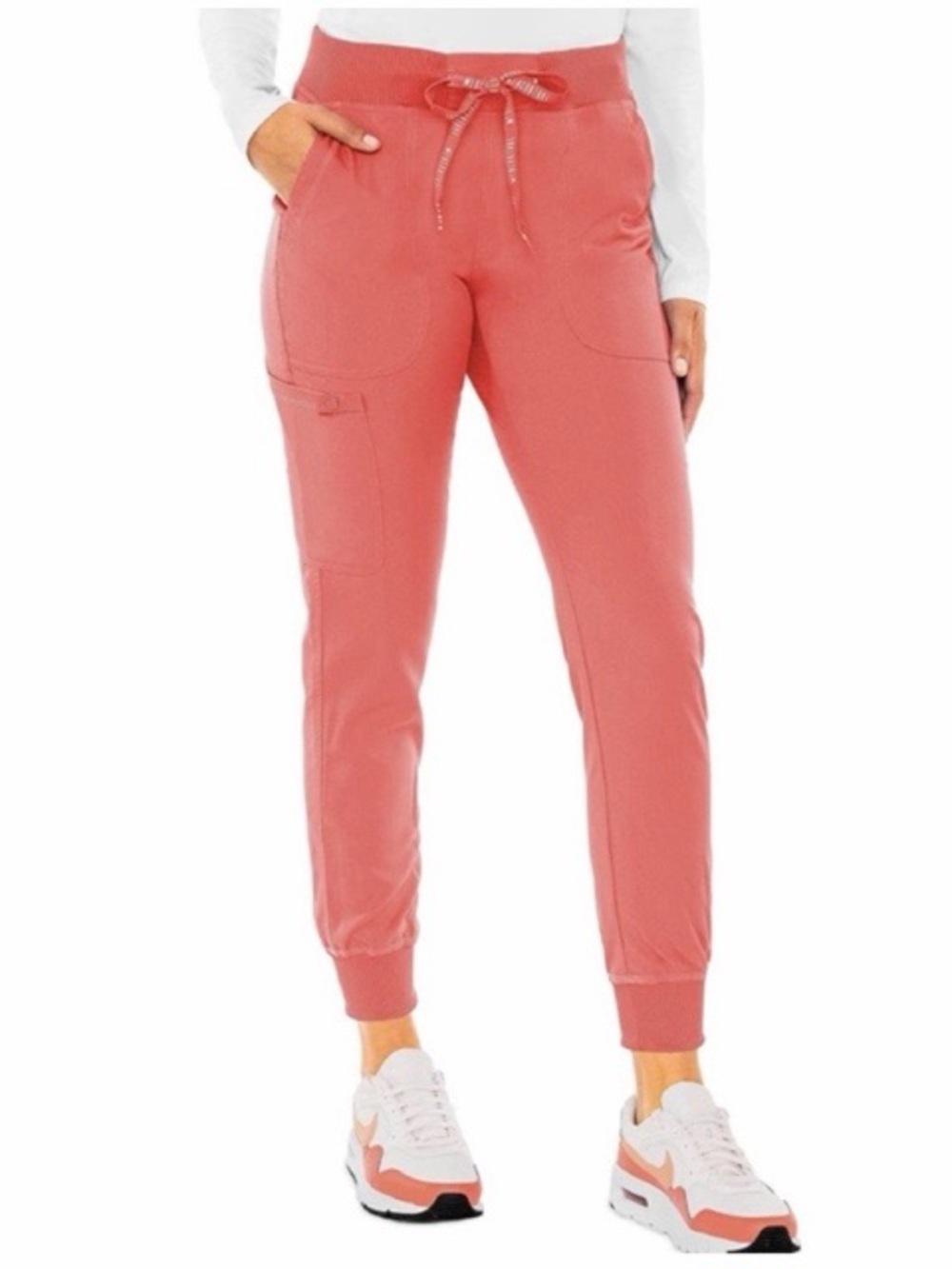 Med Couture Touch Scrub Pants In Coral NWT